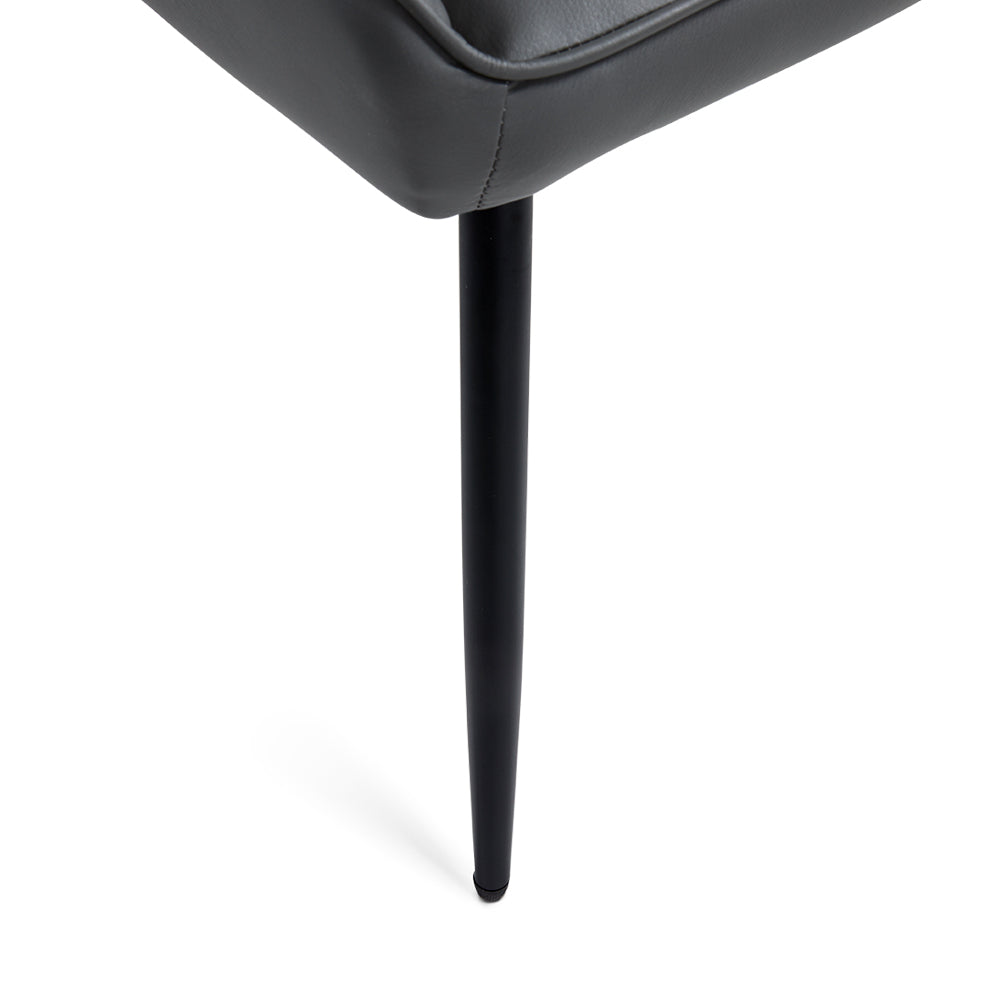 Dark Grey Leatherette Dining Chair #130012