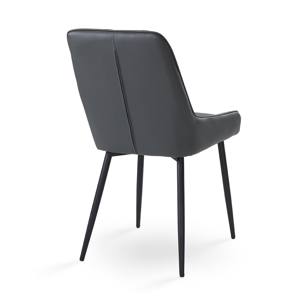 Dark Grey Leatherette Dining Chair #130012