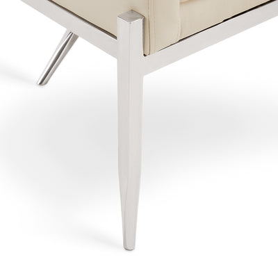 Taupe Leatherette Accent Chair #010022