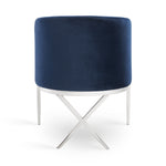 Load image into Gallery viewer, Blue Velvet Accent Chair #010021
