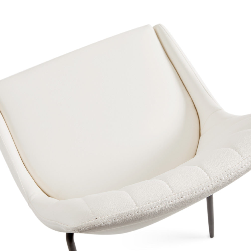 White Moira Black Dining Chair #130022