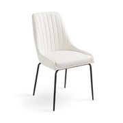 White Moira Black Dining Chair #130022