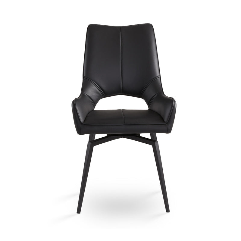 Black Swivel Dining Chair 