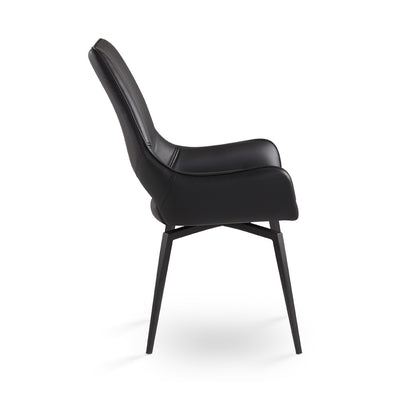 Black Swivel Dining Chair #130031