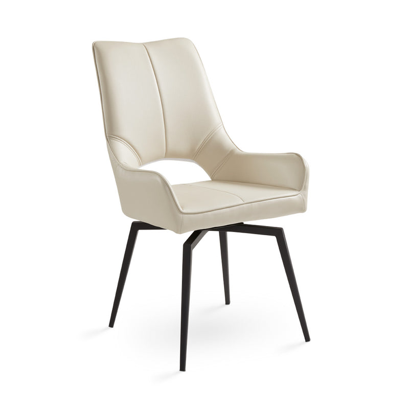Taupe Swivel Dining Chair 