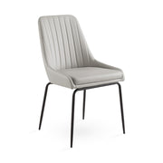 Light Grey Moira Black Dining Chair #130021