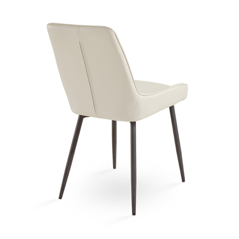 Taupe Leatherette Dining Chair*2 