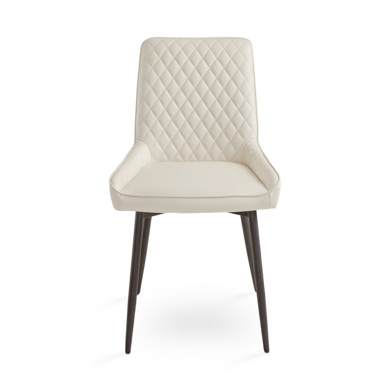 Taupe Leatherette Dining Chair*2 