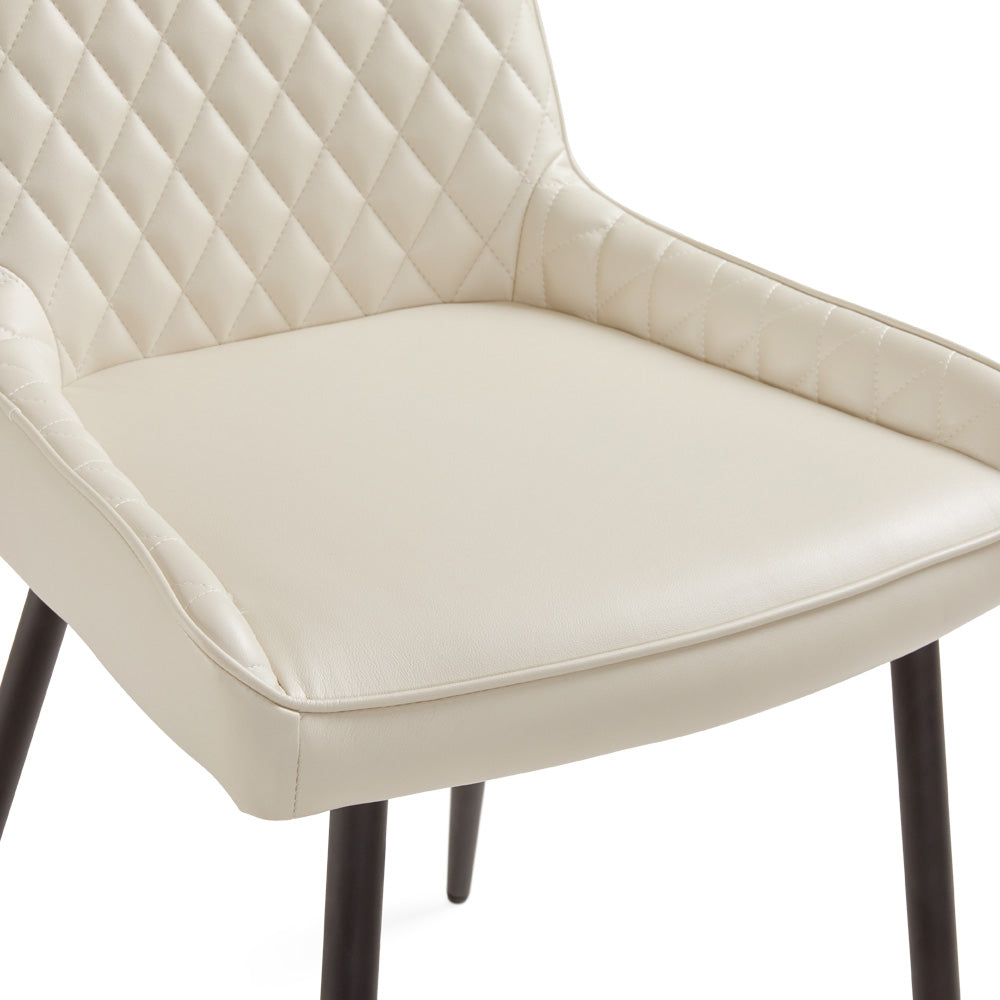 Taupe Leatherette Dining Chair*2 #130010