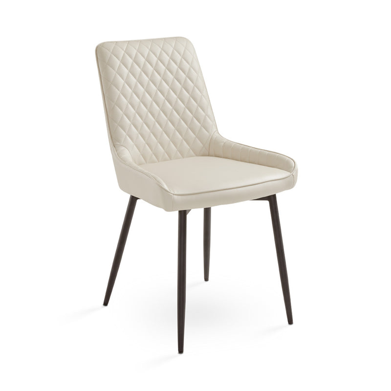 Taupe Leatherette Dining Chair*2 