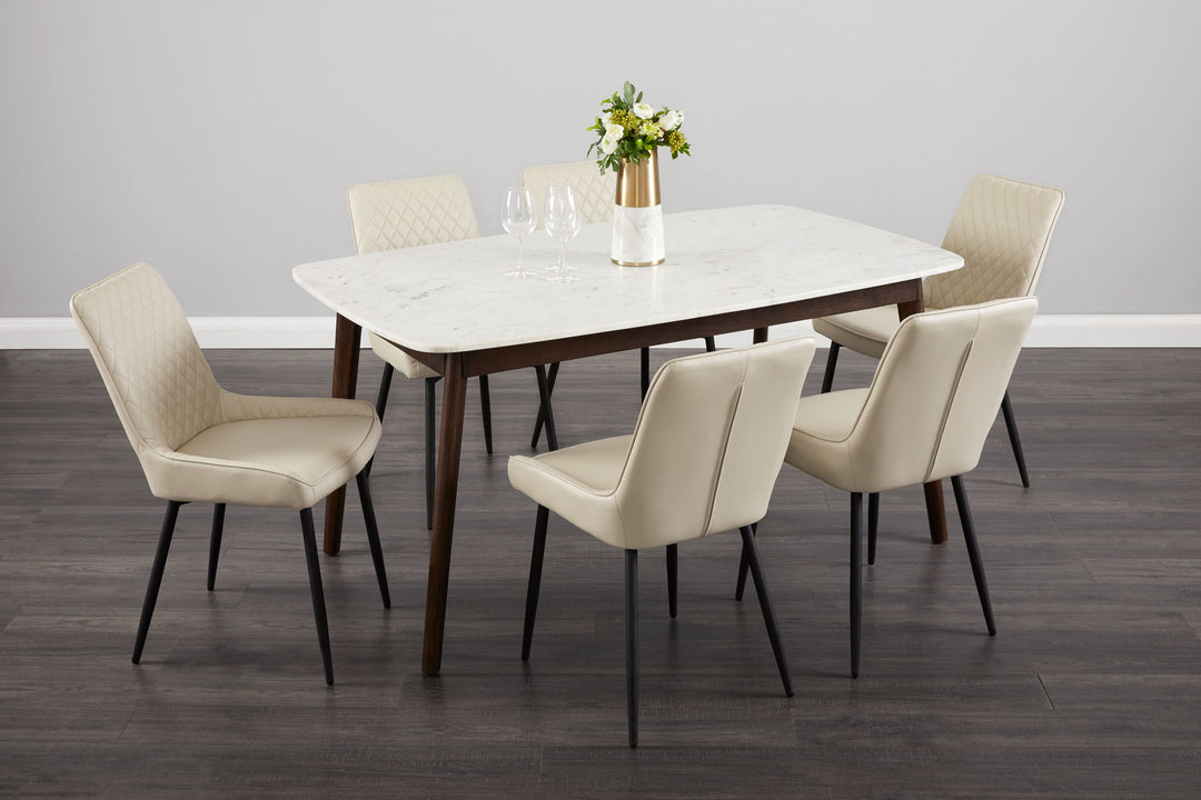 Taupe Leatherette Dining Chair*2 #130010