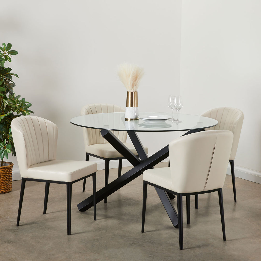 Taupe Shell Dining Chair #130013