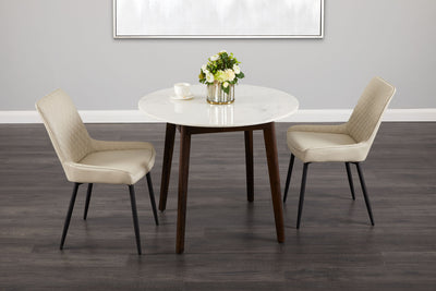 Taupe Leatherette Dining Chair*2 #130010