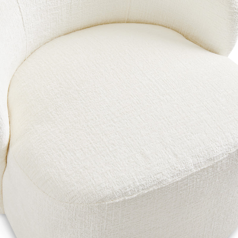 Beige Swivel Accent Chair 
