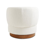 Load image into Gallery viewer, White Boucle Accent Chair #010011
