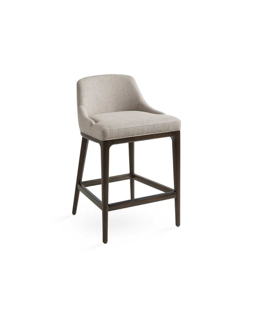 Everett Counter Chair: Taupe Linen