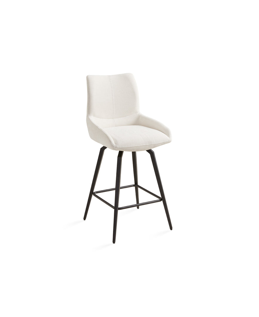 Nona Counter Chair: Ivory Linen