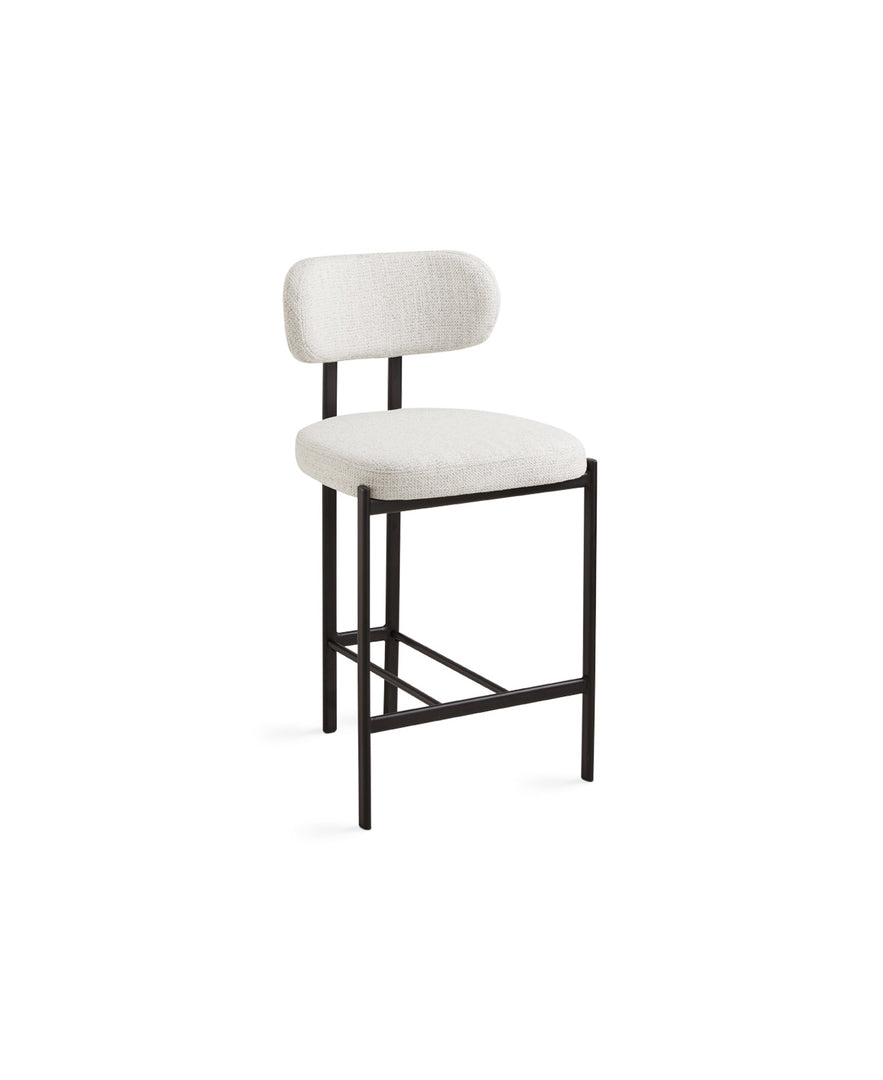 Otis Counter Chair: Grey Linen