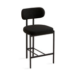 Load image into Gallery viewer, Otis Counter Chair: Black Boucle
