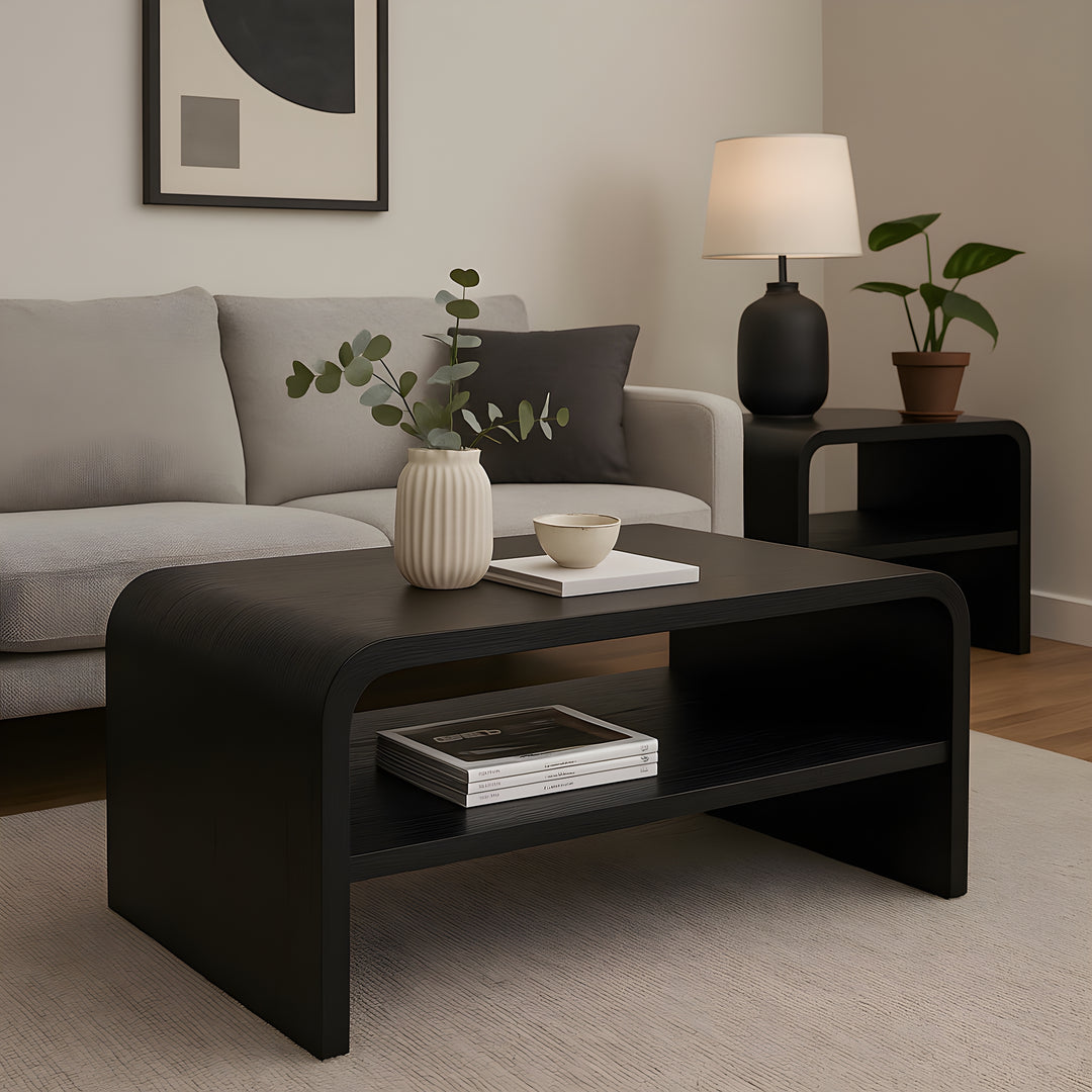 Jeffrey Coffee Table: Ash Black #104205