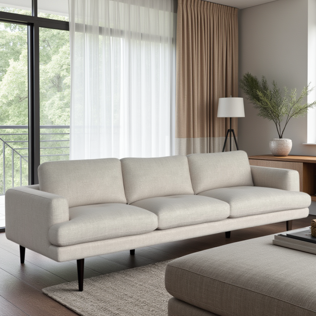 Wilma Sofa: Beige