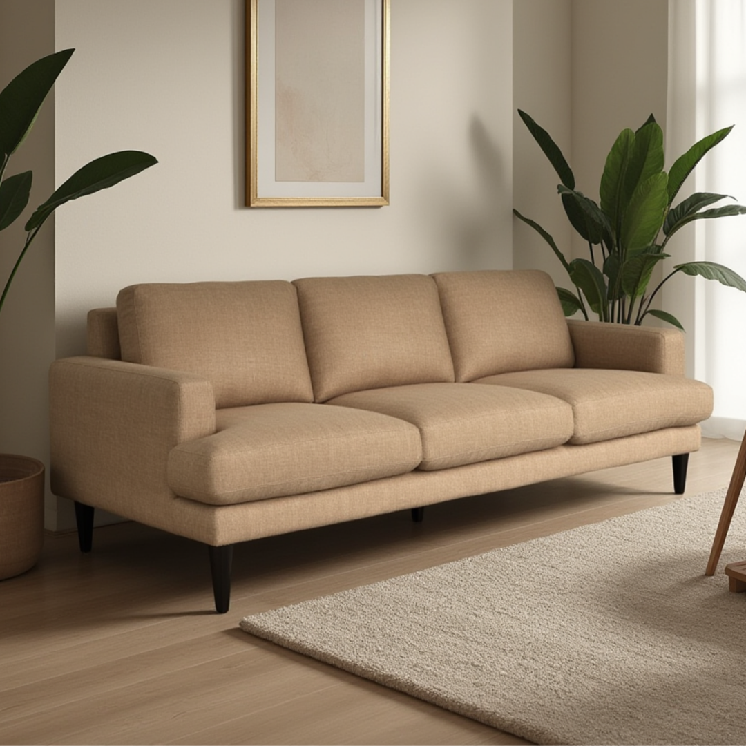Wilma Sofa: Caramel