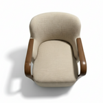 Load image into Gallery viewer, Valencia Accent Chair: Taupe Fabric #104314