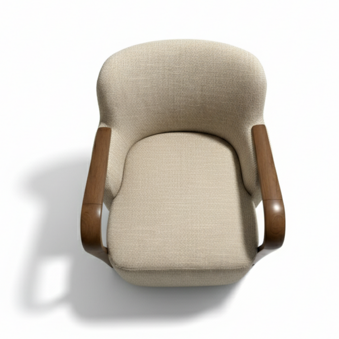Valencia Accent Chair: Taupe Fabric #104314