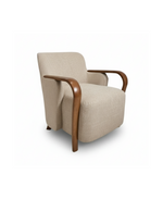 Load image into Gallery viewer, Valencia Accent Chair: Taupe Fabric #104314