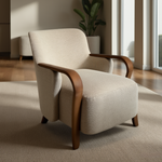 Load image into Gallery viewer, Valencia Accent Chair: Taupe Fabric #104314