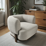 Load image into Gallery viewer, Florence Accent Chair: Light Grey #104343
