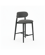Load image into Gallery viewer, Lillian Counter Chair: Dark Grey Linen