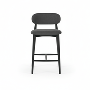 Lillian Counter Chair: Dark Grey Linen