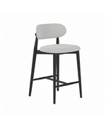 Load image into Gallery viewer, Lillian Counter Chair: Light Grey Linen