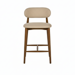 Load image into Gallery viewer, Lillian Counter Chair: Beige Linen