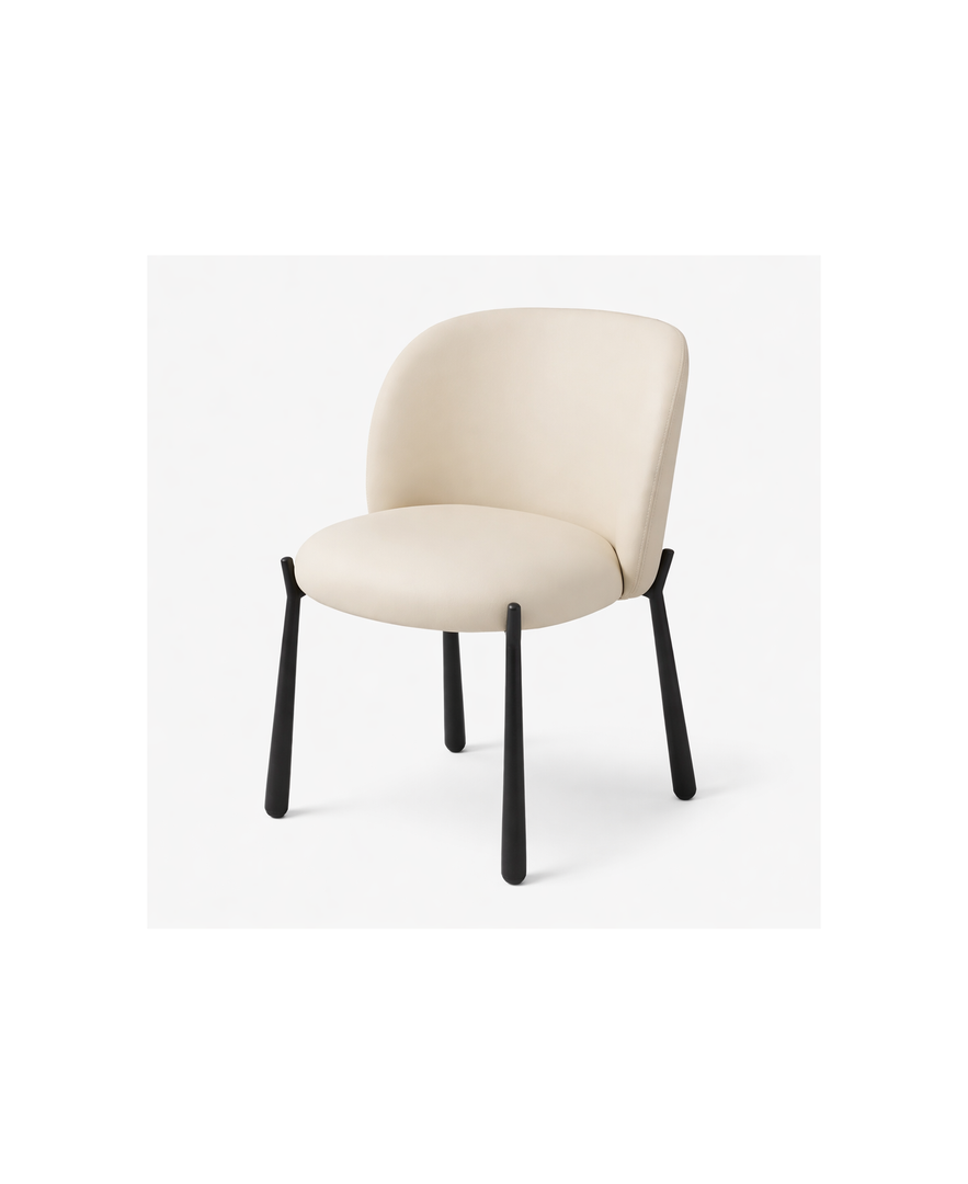 Arlo Dining Chair: Taupe Leatherette #104352