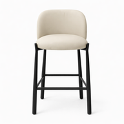 Arlo Counter Chair: Taupe Leatherette