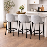 Load image into Gallery viewer, Arlo Counter Chair: Grey Fabric