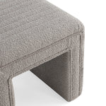 Load image into Gallery viewer, Khaki U-Shaped Boucle Ottoman #100043
