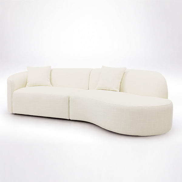 The Aveline Modern L-Shaped Sectional Sofa with Chaise Get Set Style Furniture