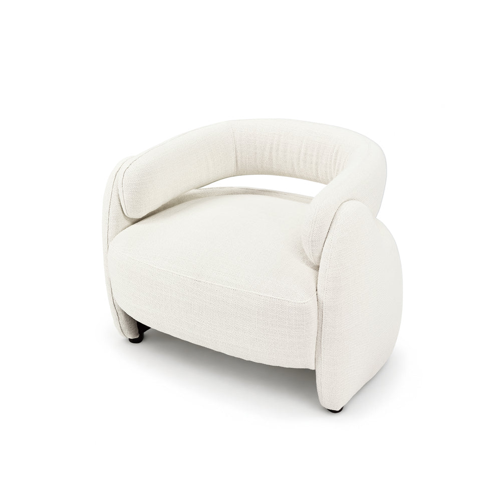 Echo Bouclé Barrel Chair (White) Get Set Style Furniture