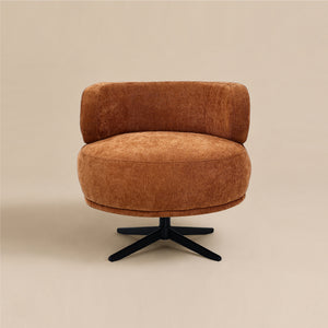 Marlowe Swivel Lounge Chair (Terracotta) Get Set Style Furniture