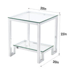 Load image into Gallery viewer, Glass End Table
