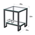 Load image into Gallery viewer, Glass End Table
