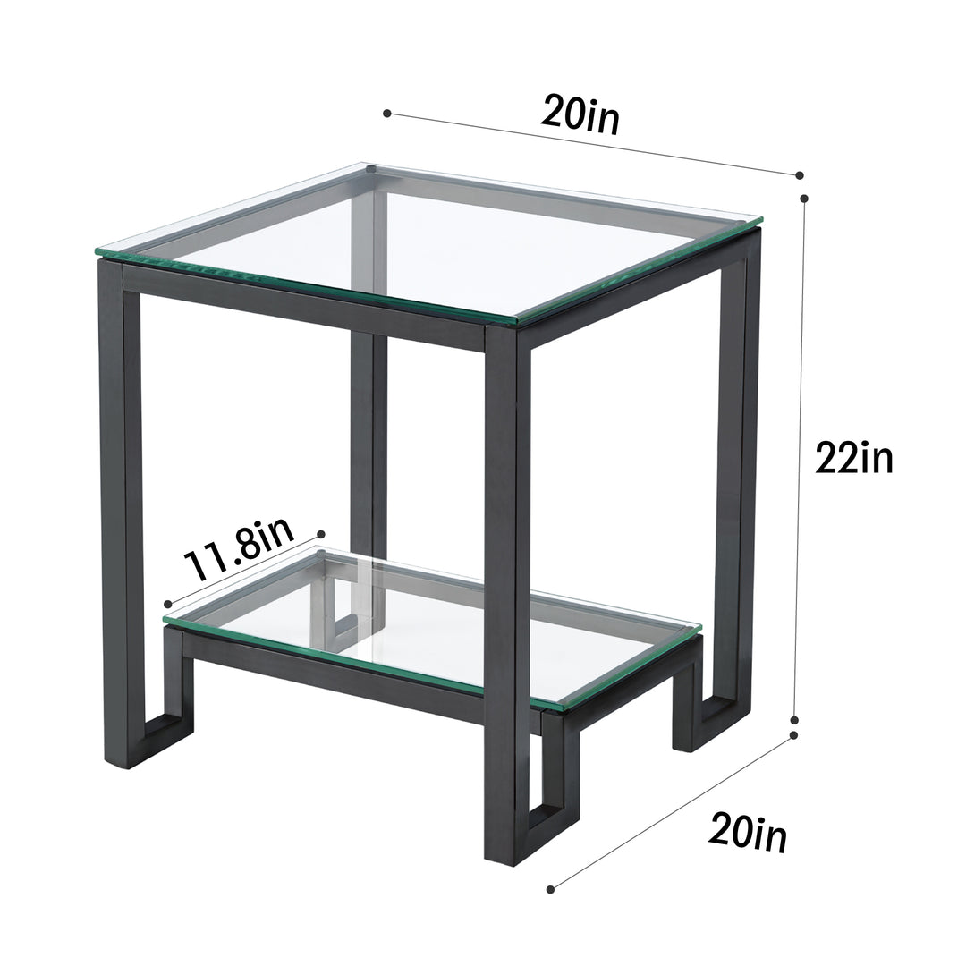 Glass End Table