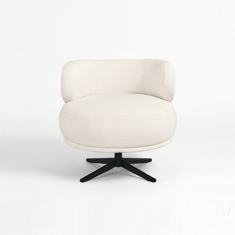 Marlowe Swivel Lounge Chair (White) Get Set Style Furniture