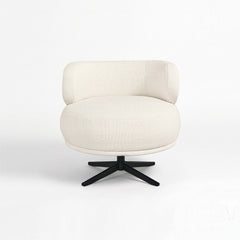 Marlowe Swivel Lounge Chair (White) Get Set Style Furniture