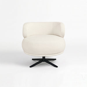Marlowe Swivel Lounge Chair (White) Get Set Style Furniture
