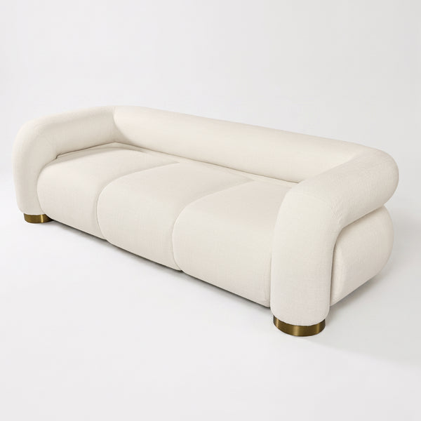 Aurelia Channel-Tufted Sofa (White) Get Set Style Furniture
