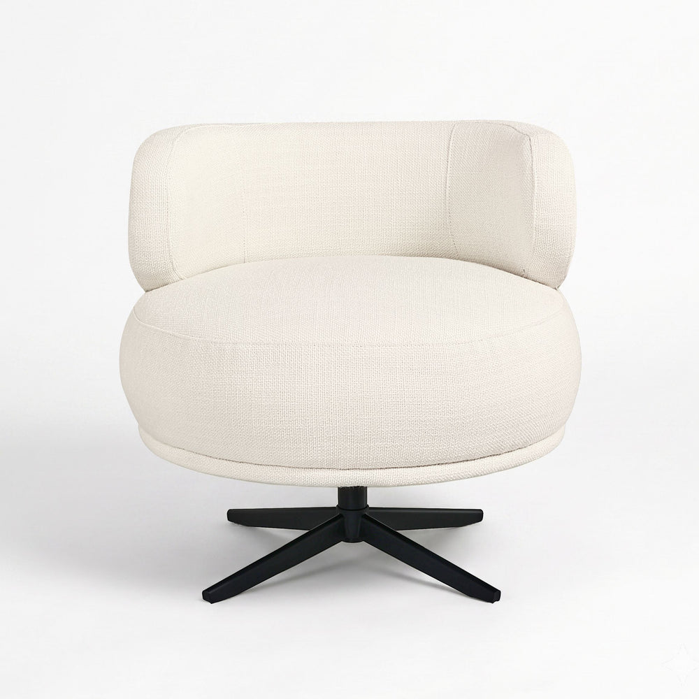 Marlowe Swivel Lounge Chair (White) Get Set Style Furniture